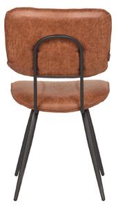 Koňaková kožená jídelní židle LABEL51 Goster