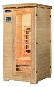 Infračervená sauna/ tepelná kabina Trondheim s plnospektrálními zářiči a dřevem Hemlock