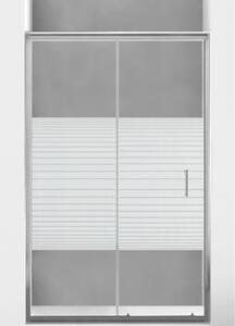 MEXEN APIA sprchové dveře 120x190 cm 5mm, chrom-pásy 845-120-000-01-20 - MEXEN