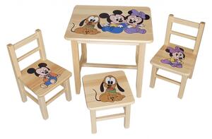 Drew-mix Dětský stůl ze dřeva se židličkami Mickey Vzor 4