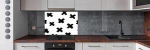 Panel do kuchyně Černobílé skvrny pl-pksh-100x70-f-112206634