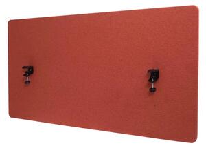 Akustický panel na stůl HWC-G75 - dvoustěnná látka/textil - 60x120 - hnědá