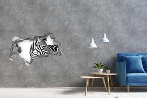 Díra 3D fototapeta nálepka Zebra na sněhu nd-b-121577688