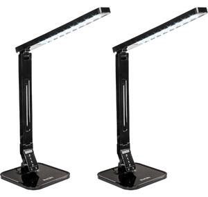 Tectake stolní lampa, LED, stmívatelná, skládací, 14W - Sada 2 kusů