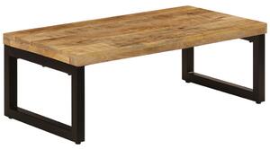 Konferenční stolek - masivní mangovník a ocel | 110x50x35 cm