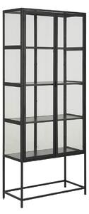 ACTONA Vitrína Seaford − černá 185,6 × 77 × 35 cm