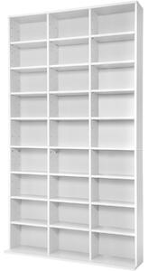 Tectake Regál Christel 180x102x23,5cm - bílá