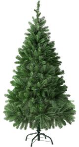 Tectake Umělý vánoční stromek se vstřikovaným jehličím a kovovým stojanem - 140 cm
