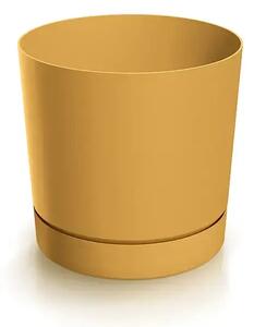 Prosperplast plastový květináč Tubo P mustard Ø 12 cm