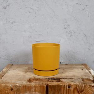 Prosperplast plastový květináč Tubo P mustard Ø 12 cm