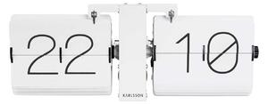 KARLSSON Překlápěcí hodiny No Case bílé 36 x 14 cm