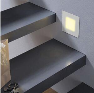 STEP LIGHT schodišťové svítidlo LED 1W 60lm 4000K 8,6cm hranaté IP20, bílé