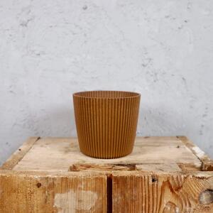 Prosperplast plastový květináč Milly round eco wood Ø 10 cm