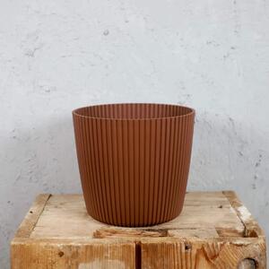 Prosperplast plastový květináč Milly round rustic brick Ø 17 cm