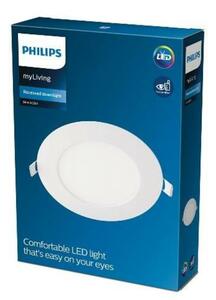 LED Stropní podhledové svítidlo Philips SLIM 8718699759995 9W 630lm 4000K IP20 12cm bílé