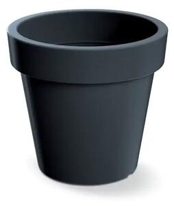 Prosperplast plastový květináč Lofly antracit Ø 24 cm