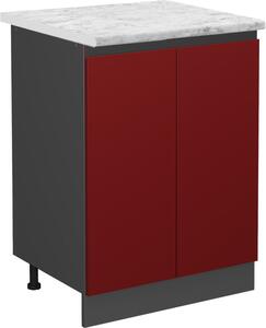 Spodní skříňka kuchyňské linky Vicco R-Line Červená 60 cm PD Mramor, Model 46446
