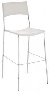 Barové židle Luone - SET 2 ks, bílá