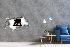 Díra 3D fototapeta na stěnu Kočka a myš nd-b-49307628