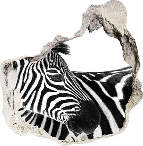 Díra 3D fototapeta nálepka Zebra na sněhu nd-p-121577688