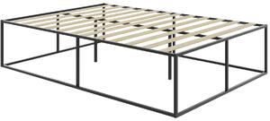 Tectake Kovová postel kyoto s lamelovým roštem,250 kg - 140 x 200 x 46,5 cm