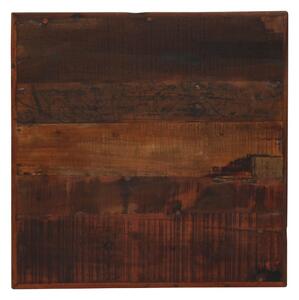Barový stůl Dural - masivní dřevo - 60x60x107 cm | tmavě hnědý