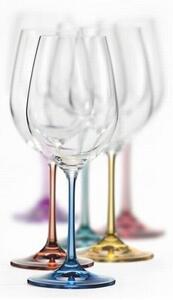 Crystalex sada sklenic na bílé víno Viola Spectrum 350 ml 6 KS