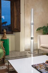 Slamp La Lollo Floor prisma/silver, designová stojací lampa se stmívačem, 3x12W LED E27, výška 163cm