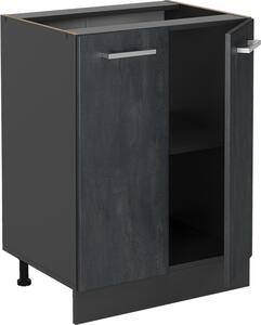 Spodní skříňka kuchyňské linky Vicco R-Line Černý beton 60 cm bez pracovní desky, Model 47470