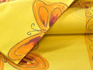 Písecké lůžkoviny metráž bavlna - Motýl žlutý