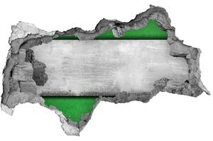 Díra 3D fototapeta nálepka Zelená stěna nd-b-51823590
