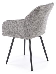Halmar Jídelní židle / křeslo K576 šedá