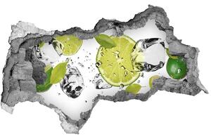 Nálepka 3D díra Limetka a voda nd-b-52519207