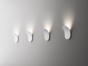 Axolight Lik, nástěnné svítidlo pro nepřímé osvětlení, 16,6W LED 2700K stmívatelné, bílá, výška 17,8cm