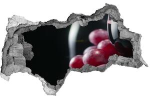 Nálepka 3D díra Hrozny a víno nd-b-52977492