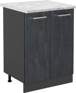 Spodní skříňka kuchyňské linky Vicco R-Line Černý beton 60 cm PD Mramor, Model 47473