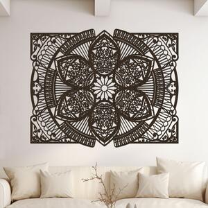 Dřevěná mandala TVOŘIVOST | Rozměry (cm): 60x48 | Zvolte barvu dekoru: Wenge