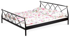 Postel dvoulůžková, 180x200 AUTRONIC BED-1907 BK černá