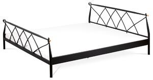Postel dvoulůžková Autronic BED-1907 BK, 180x200, kov černá matná