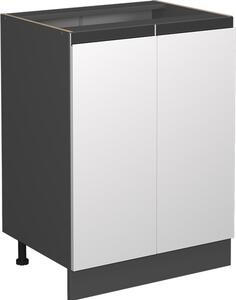 Spodní skříňka kuchyňské linky Vicco R-Line Bílá 60 cm Tvar J, bez pracovní desky, Model 39716