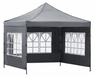 Párty stan 3x3 m SPRINGOS GP0005 tmavě šedý
