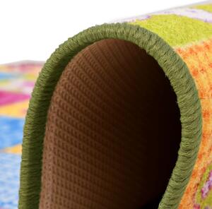 Hrací koberec se smyčkovým vlasem - vzor motýlci | 133x180 cm