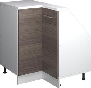 Rohová kuchyňská skříňka pod šikmou střechu Vicco R-Line Ušlechtilá šedá 75.6 cm s 1 dveřmi, Model 59118