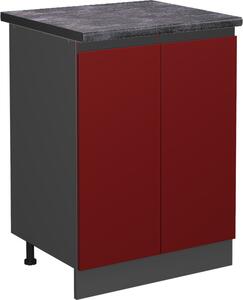 Spodní skříňka kuchyňské linky Vicco R-Line Červená 60 cm , PD Antracit, Model 45452