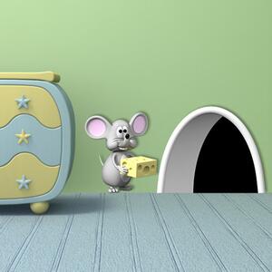 Živá Zeď Samolepka Myší díra