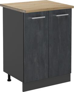 Spodní skříňka kuchyňské linky Vicco R-Line Černý beton/antracit 60 cm PD Dub, Model 47472