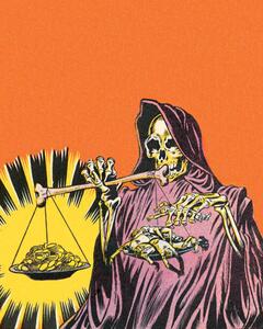 Ilustrace Skeleton witch, CSA Images