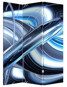 Paraván - Modrá abstrakce (126x170 cm)