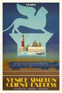 Obrazová reprodukce Vintage Travel Poster (Venice / Orient Express)