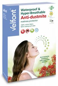 Velfont Vital Acarsan bílá 120x200x35 matracový chránič s membránou i na bočnicích
